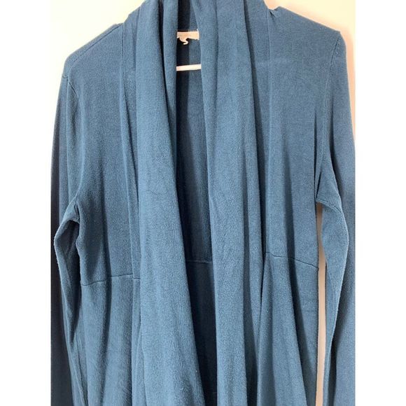 Women’s Maurices blue open cardigan shawl collar large 5722 - Picture 3 of 7